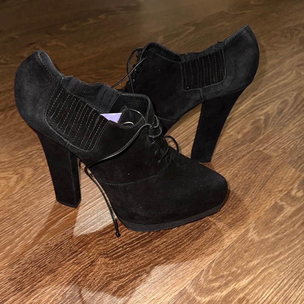 Bottega Veneta Black Suede Heels